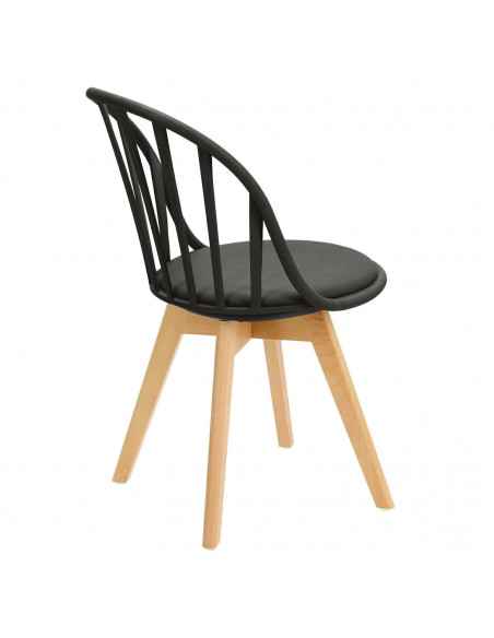 INTESI KRZESŁO SIRENA CZARNE