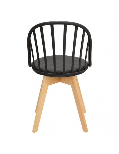 INTESI KRZESŁO SIRENA CZARNE