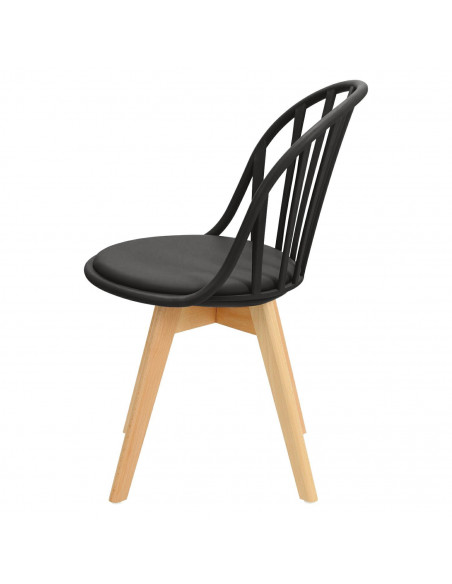 INTESI KRZESŁO SIRENA CZARNE