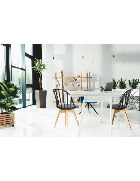 INTESI KRZESŁO SIRENA CZARNE