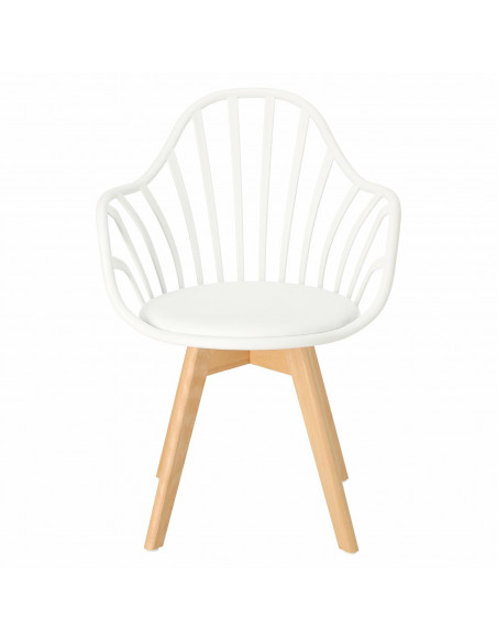 INTESI KRZESŁO SIRENA Z PODŁOKIETNIKAMI BIAŁE