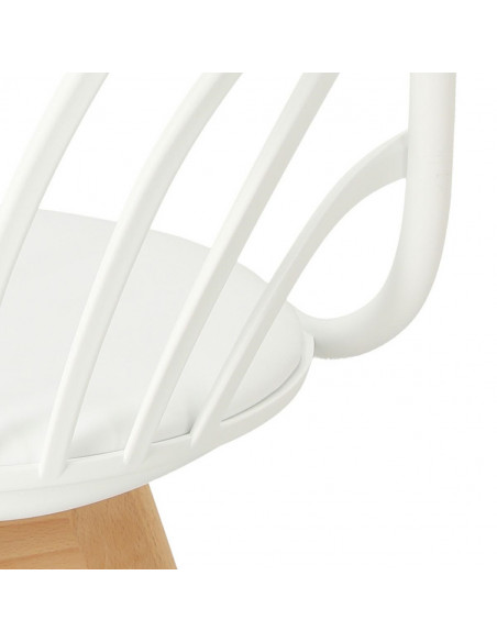 INTESI KRZESŁO SIRENA Z PODŁOKIETNIKAMI BIAŁE