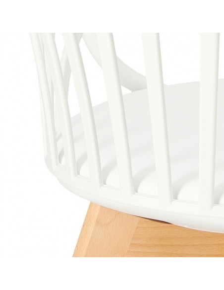 INTESI KRZESŁO SIRENA Z PODŁOKIETNIKAMI BIAŁE