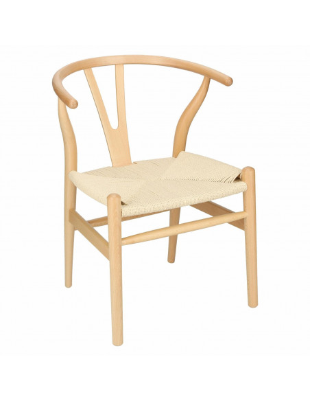 D2.DESIGN KRZESŁO WICKER NATURALNE NATURALNE INSPI ROWANE WISHBONE