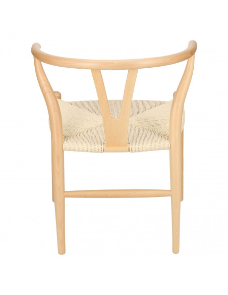 D2.DESIGN KRZESŁO WICKER NATURALNE NATURALNE INSPI ROWANE WISHBONE