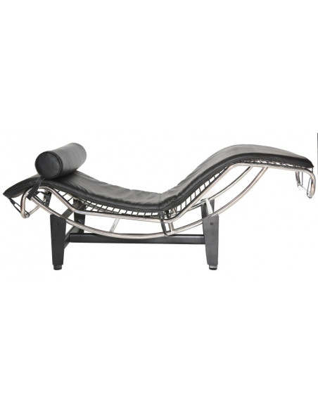 D2.DESIGN LEŻANKA LC4 CZARNA SKÓRA TP