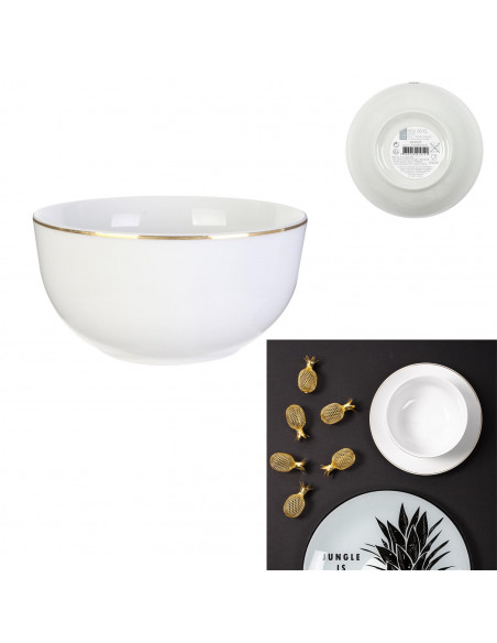 INTESI MISKA PEARL GOLD 500ML BIAŁA