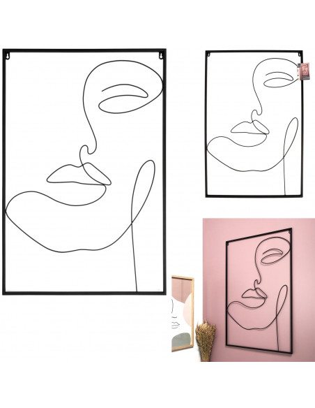 INTESI OBRAZ METALOWY ARTY CZARNY