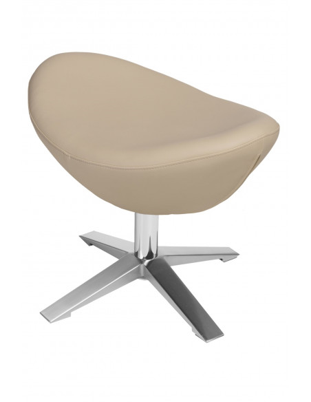 D2.DESIGN PODNÓŻEK JAJO SOFT SKÓRA EKO 532 BEŻOWY