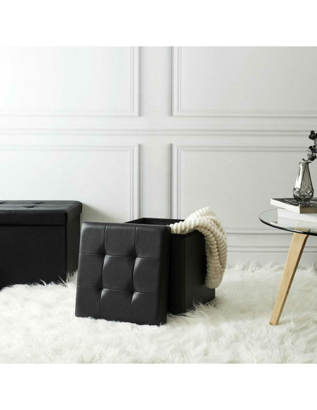 INTESI PUFA INTESI VELS EKO SKÓRA CZARNA