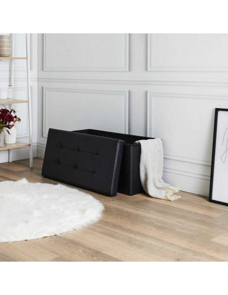 INTESI PUFA INTESI VELSE EKO SKÓRA CZARNA