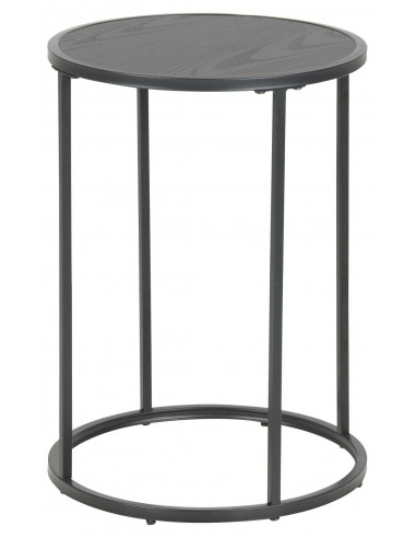 ACTONA STOLIK SEAFORD CZARNY OKRĄGŁY 40X40