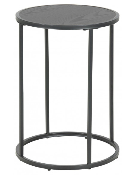 ACTONA STOLIK SEAFORD CZARNY OKRĄGŁY 40X40