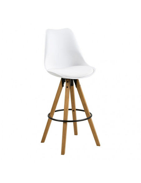 ACTONA STOŁEK BAROWY DIMA BIAŁY WOOD