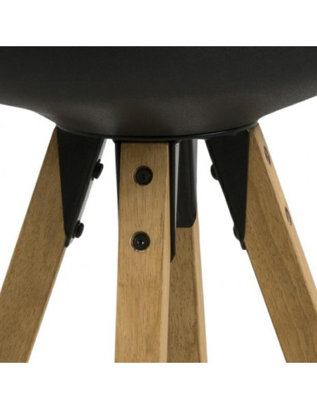 ACTONA STOŁEK BAROWY DIMA CZARNY WOOD