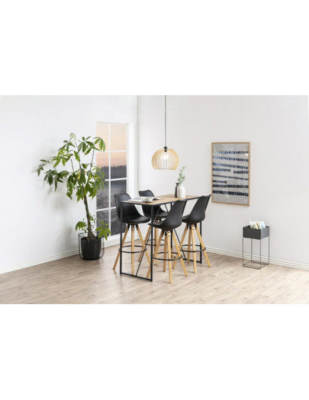 ACTONA STOŁEK BAROWY DIMA CZARNY WOOD