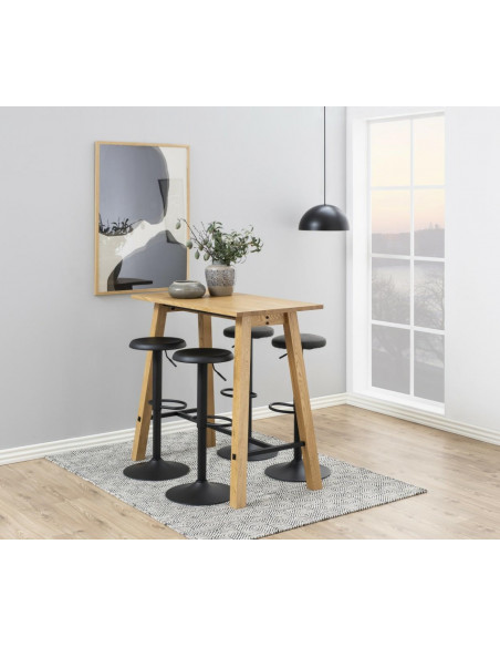 ACTONA STOŁEK BAROWY FINCH CZARNY