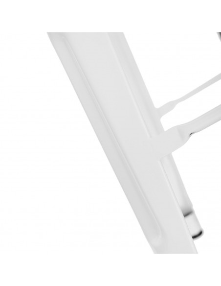 D2.DESIGN STOŁEK BAROWY PARIS BACK BIAŁY INSPIROWANY TOLIX