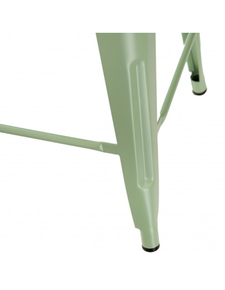 D2.DESIGN STOŁEK BAROWY PARIS BACK ZIELONY INSPIROWANY TOLIX