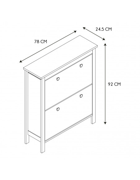 INTESI SZAFKA NA BUTY MEUBL BIAŁA