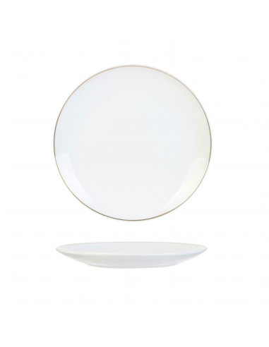 INTESI TALERZ PEARL GOLD 20CM BIAŁY