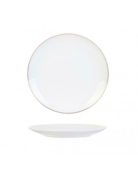 INTESI TALERZ PEARL GOLD 20CM BIAŁY