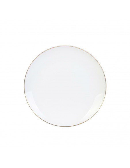 INTESI TALERZ PEARL GOLD 20CM BIAŁY